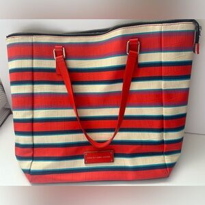 Marc by Marc Jacobs Red, Cream & Blue Striped Tote